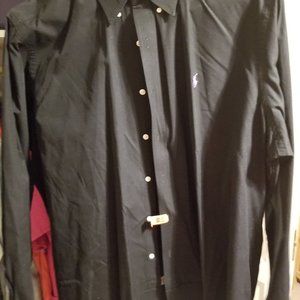 XXL Ralph Lauren Long Sleeve Black Button Down
